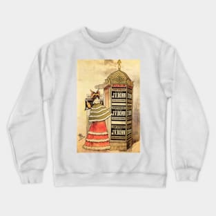 ELIXIR DENTIFRICES du Docteur JV Bonn 1893 by French Poster Artist Albert Guillaume Crewneck Sweatshirt